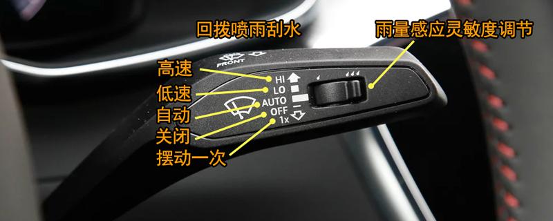 汽车喷玻璃水按钮在哪