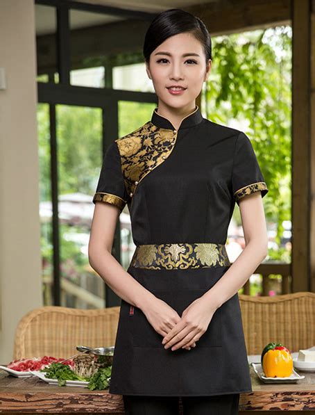 时尚餐饮服务员服装图片大全