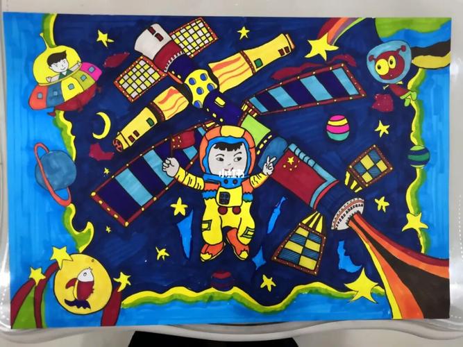 科技发展画画作品